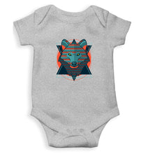 Load image into Gallery viewer, WOLF Kids Romper For Baby Boy/Girl-0-5 Months(18 Inches)-Grey-Ektarfa.online
