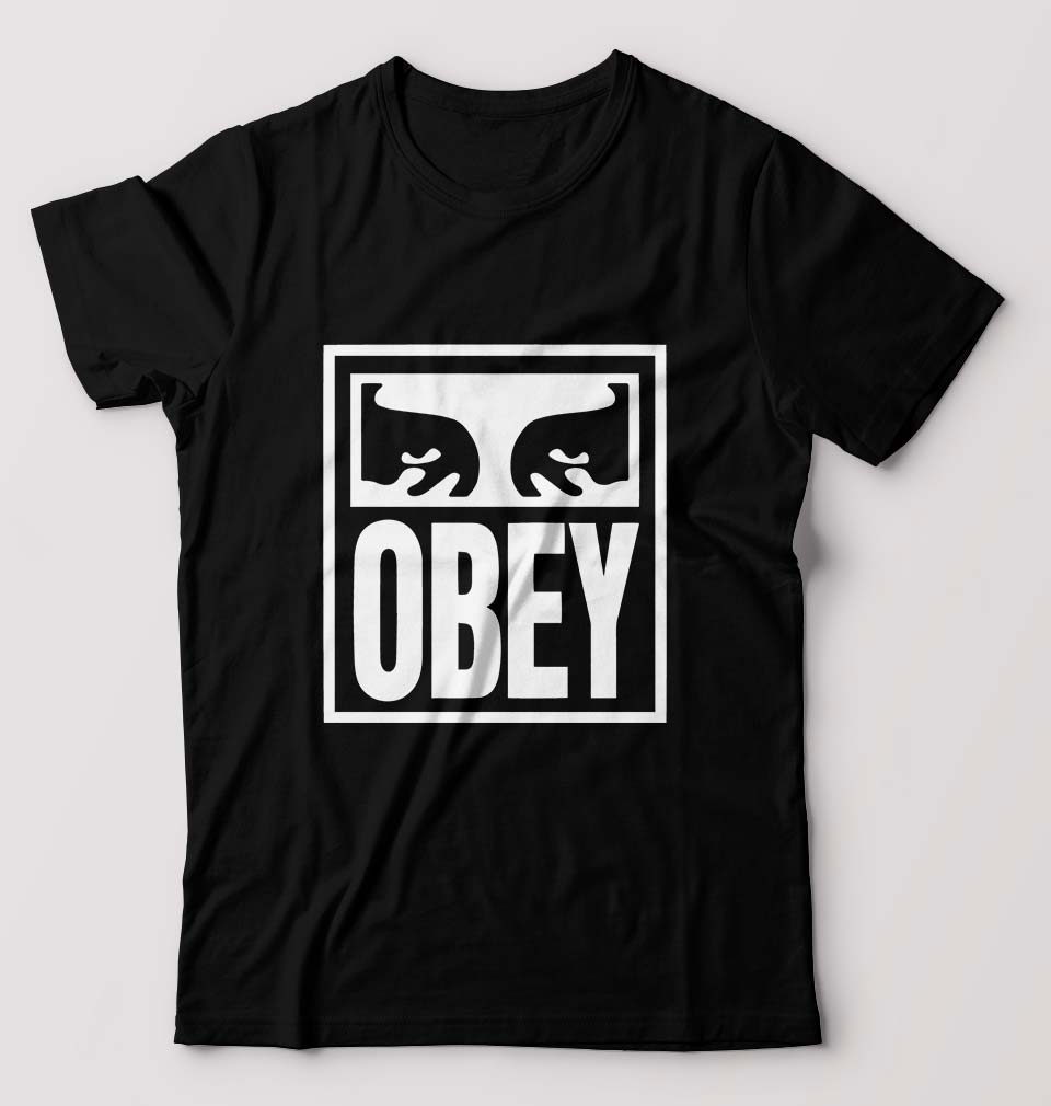 Obey T-Shirt for Men-Black-Ektarfa.online