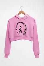 Load image into Gallery viewer, Piano Crop HOODIE FOR WOMEN-Light Baby Pink-Ektarfa.online
