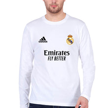Load image into Gallery viewer, Real Madrid 2021-22 Full Sleeves T-Shirt for Men-White-Ektarfa.online

