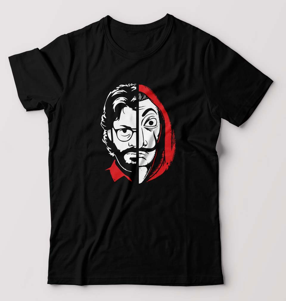 Money Heist The Professor T-Shirt for Men-Black-Ektarfa.online
