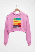 Load image into Gallery viewer, Swimming Crop HOODIE FOR WOMEN-Light Baby Pink-Ektarfa.online
