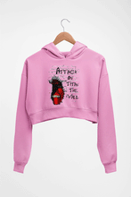 Load image into Gallery viewer, Attack on Titan Crop HOODIE FOR WOMEN-Light Baby Pink-Ektarfa.online
