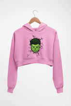 Load image into Gallery viewer, Hulk Crop HOODIE FOR WOMEN-Light Baby Pink-Ektarfa.online
