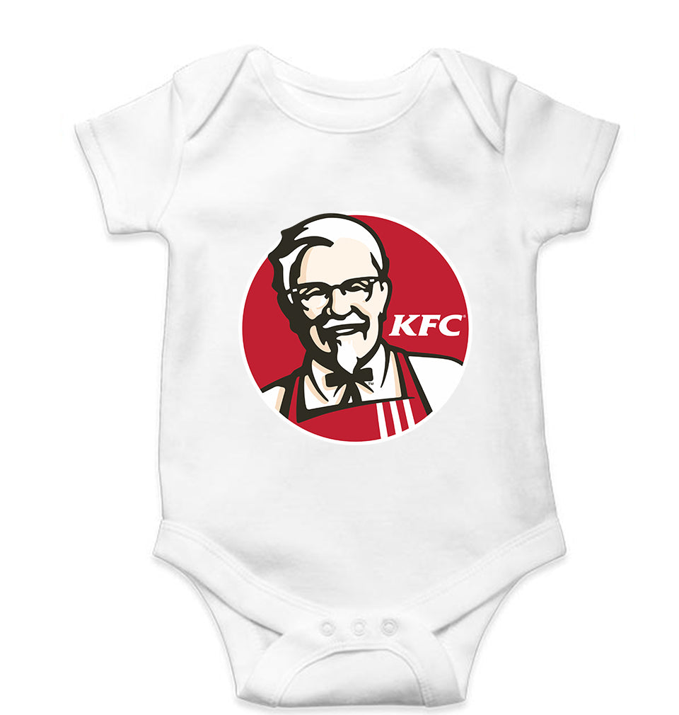 KFC Kids Romper For Baby Boy/Girl-0-5 Months(18 Inches)-White-Ektarfa.online