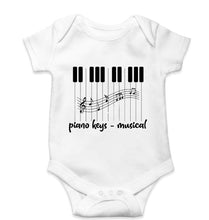 Load image into Gallery viewer, Piano Kids Romper For Baby Boy/Girl-White-Ektarfa.online
