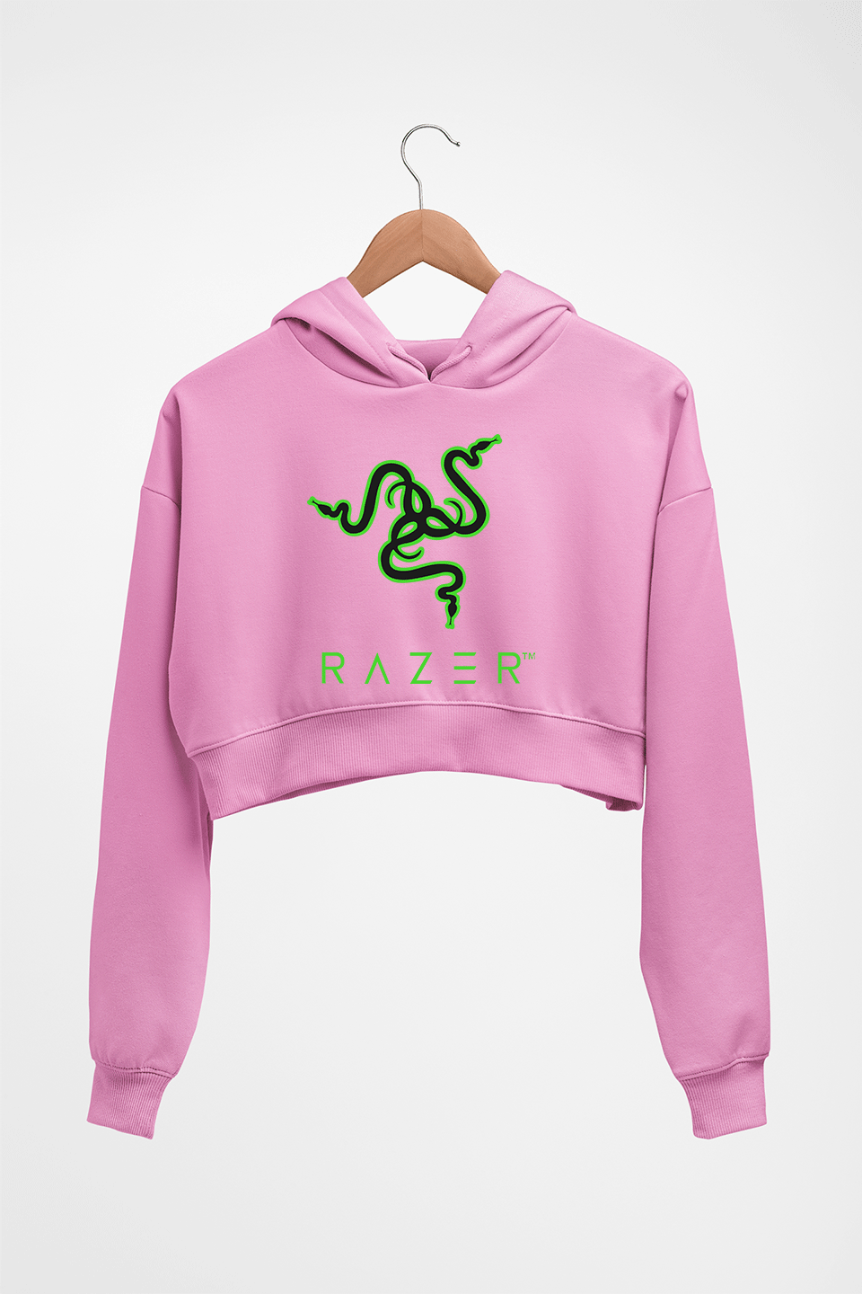 Razer Crop HOODIE FOR WOMEN-Light Baby Pink-Ektarfa.online