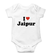 Load image into Gallery viewer, I Love Jaipur Kids Romper For Baby Boy/Girl-0-5 Months(18 Inches)-White-Ektarfa.online
