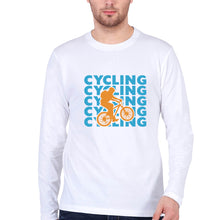 Load image into Gallery viewer, Cycling Full Sleeves T-Shirt for Men-White-Ektarfa.online
