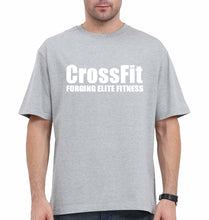 Load image into Gallery viewer, CrossFit Oversized T-Shirt for Men-Grey-Ektarfa.online

