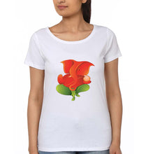 Load image into Gallery viewer, Ganpati JI(Ganesh) T-Shirt for Women-White-Ektarfa.online
