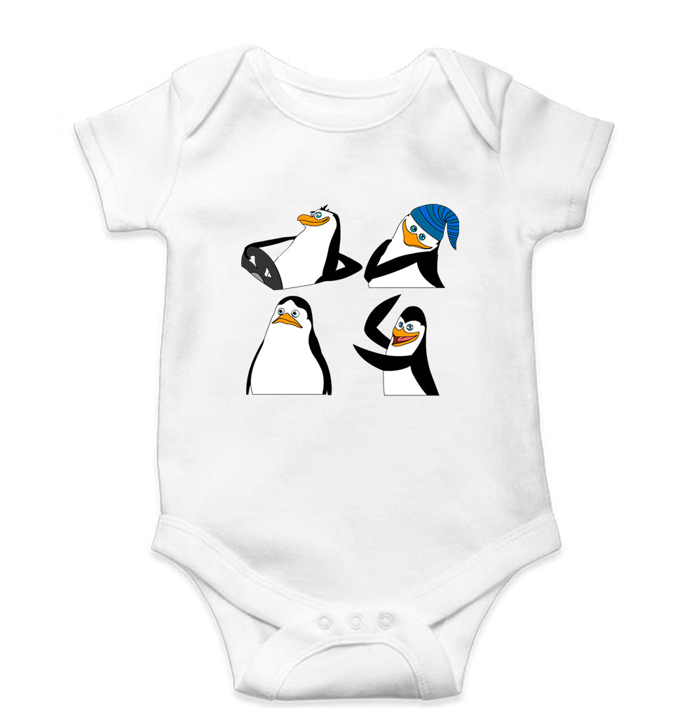 Penguins of Madagascar Kids Romper For Baby Boy/Girl-White-Ektarfa.online