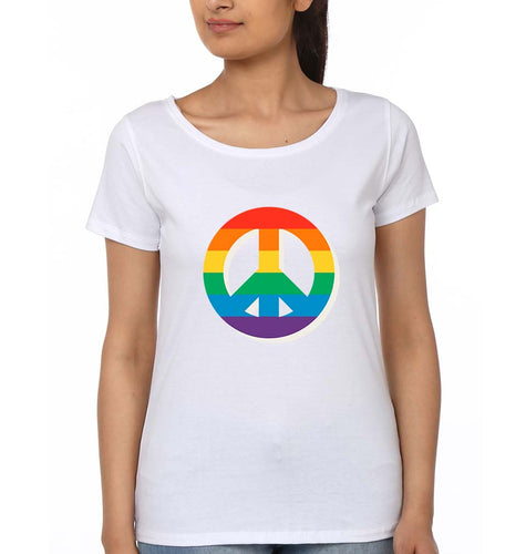 Peace Pride T-Shirt for Women-White-Ektarfa.online