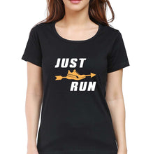 Load image into Gallery viewer, Runner Running T-Shirt for Women-Black-Ektarfa.online
