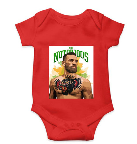 Conor McGregor UFC MMA Kids Romper For Baby Boy/Girl-0-5 Months(18 Inches)-Red-Ektarfa.online