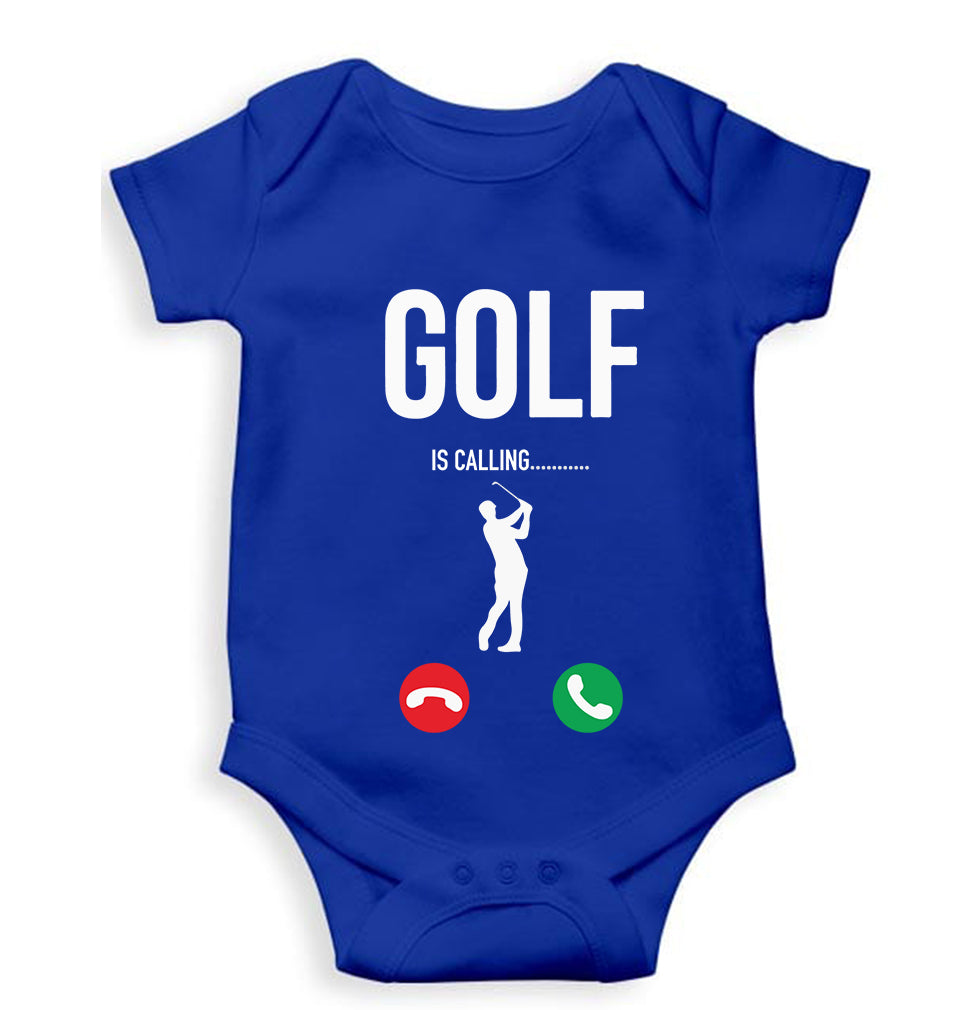 Golf Kids Romper For Baby Boy/Girl-0-5 Months(18 Inches)-Royal Blue-Ektarfa.online