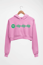 Load image into Gallery viewer, Spotify Crop HOODIE FOR WOMEN-Light Baby Pink-Ektarfa.online
