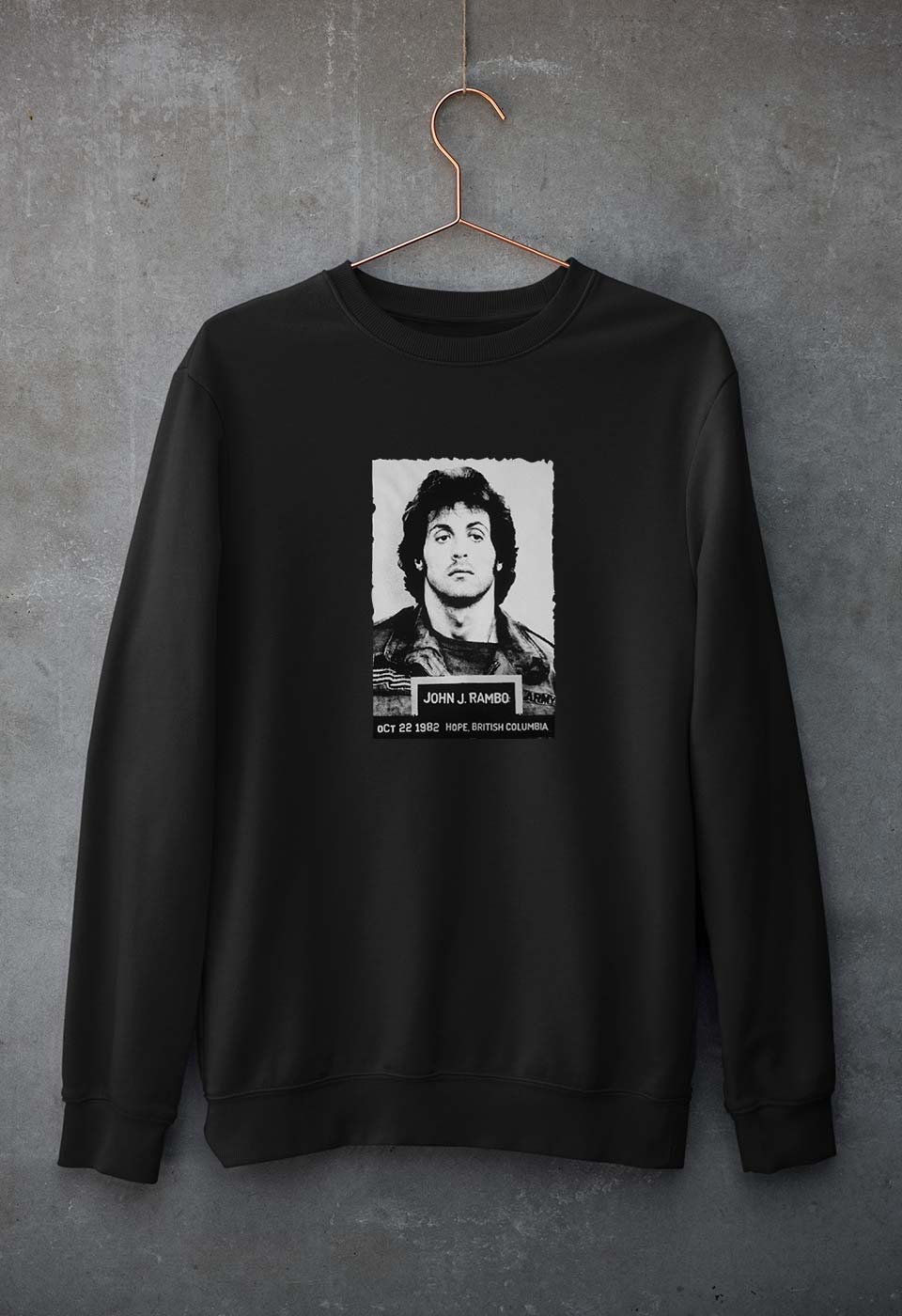 John Rambo Unisex Sweatshirt for Men/Women-Black-Ektarfa.online