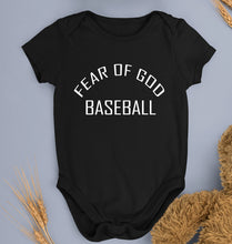 Load image into Gallery viewer, Fear of God Baseball Kids Romper For Baby Boy/Girl-Black-Ektarfa.online

