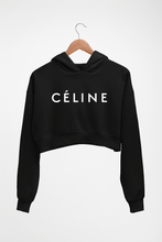 Load image into Gallery viewer, Celine Crop HOODIE FOR WOMEN-Black-Ektarfa.online
