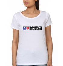 Load image into Gallery viewer, Maruti-Suzuki T-Shirt for Women-White-Ektarfa.online
