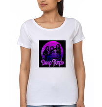 Load image into Gallery viewer, Deep Purple T-Shirt for Women-White-Ektarfa.online
