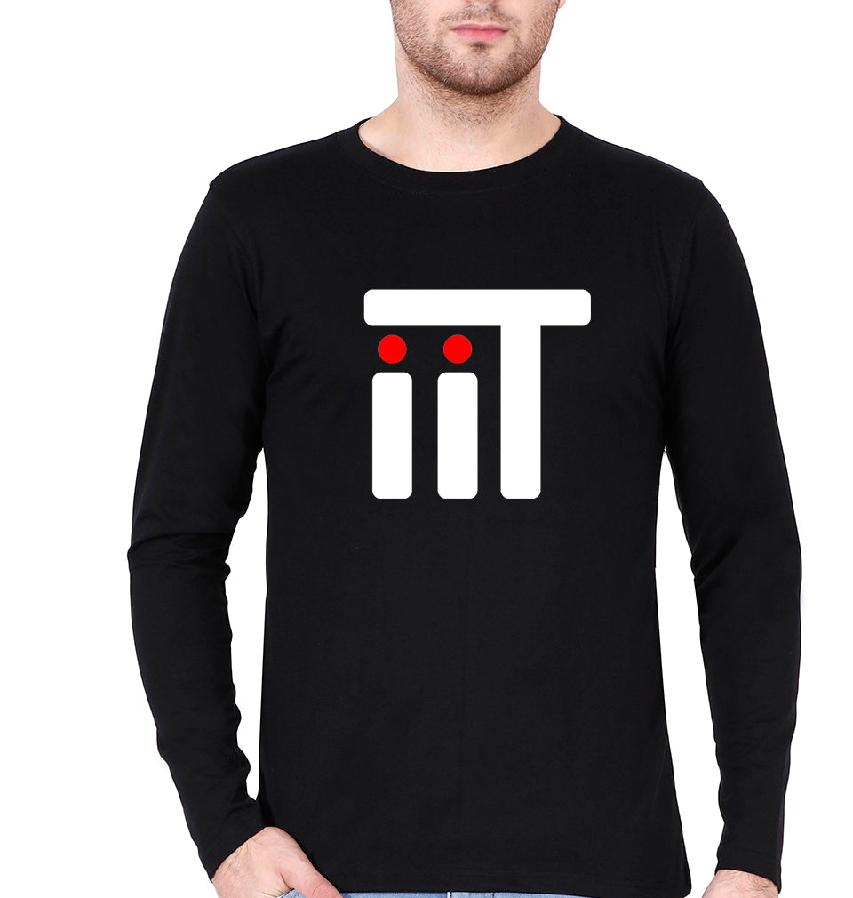 IIT Full Sleeves T-Shirt for Men-Black-Ektarfa.online