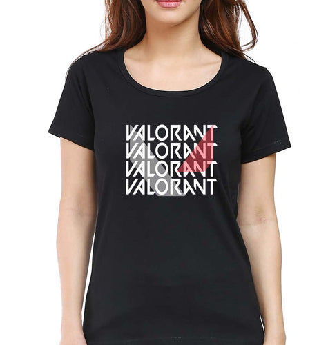 Valorant T-Shirt for Women-Black-Ektarfa.online