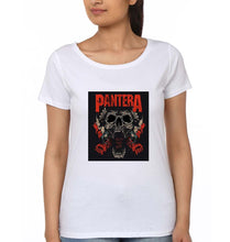 Load image into Gallery viewer, Pantera T-Shirt for Women-White-Ektarfa.online

