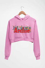 Load image into Gallery viewer, Archie Crop HOODIE FOR WOMEN-Light Baby Pink-Ektarfa.online
