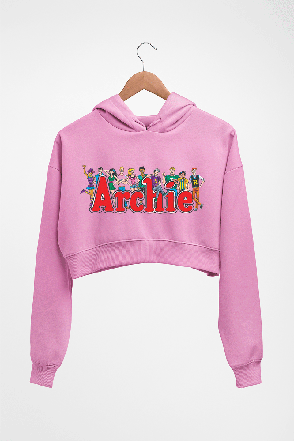 Archie Crop HOODIE FOR WOMEN-Light Baby Pink-Ektarfa.online