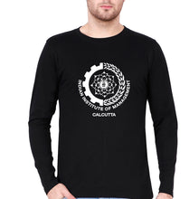 Load image into Gallery viewer, IIM Calcutta Full Sleeves T-Shirt for Men-Black-Ektarfa.online
