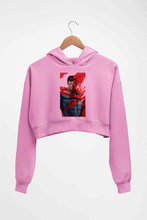 Load image into Gallery viewer, Superman Superhero Crop HOODIE FOR WOMEN-Light Baby Pink-Ektarfa.online

