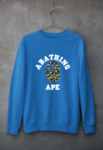 A Bathing Ape Unisex Sweatshirt for Men/Women-Royal Blue-Ektarfa.online