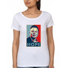 Load image into Gallery viewer, Elon Musk Hope T-Shirt for Women-White-Ektarfa.online
