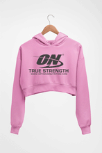 Load image into Gallery viewer, optimum nutrition Crop HOODIE FOR WOMEN-Light Baby Pink-Ektarfa.online
