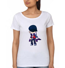 Load image into Gallery viewer, Edgar Brawl Starts T-Shirt for Women-White-Ektarfa.online
