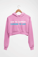 Load image into Gallery viewer, Carrom Crop HOODIE FOR WOMEN-Light Baby Pink-Ektarfa.online
