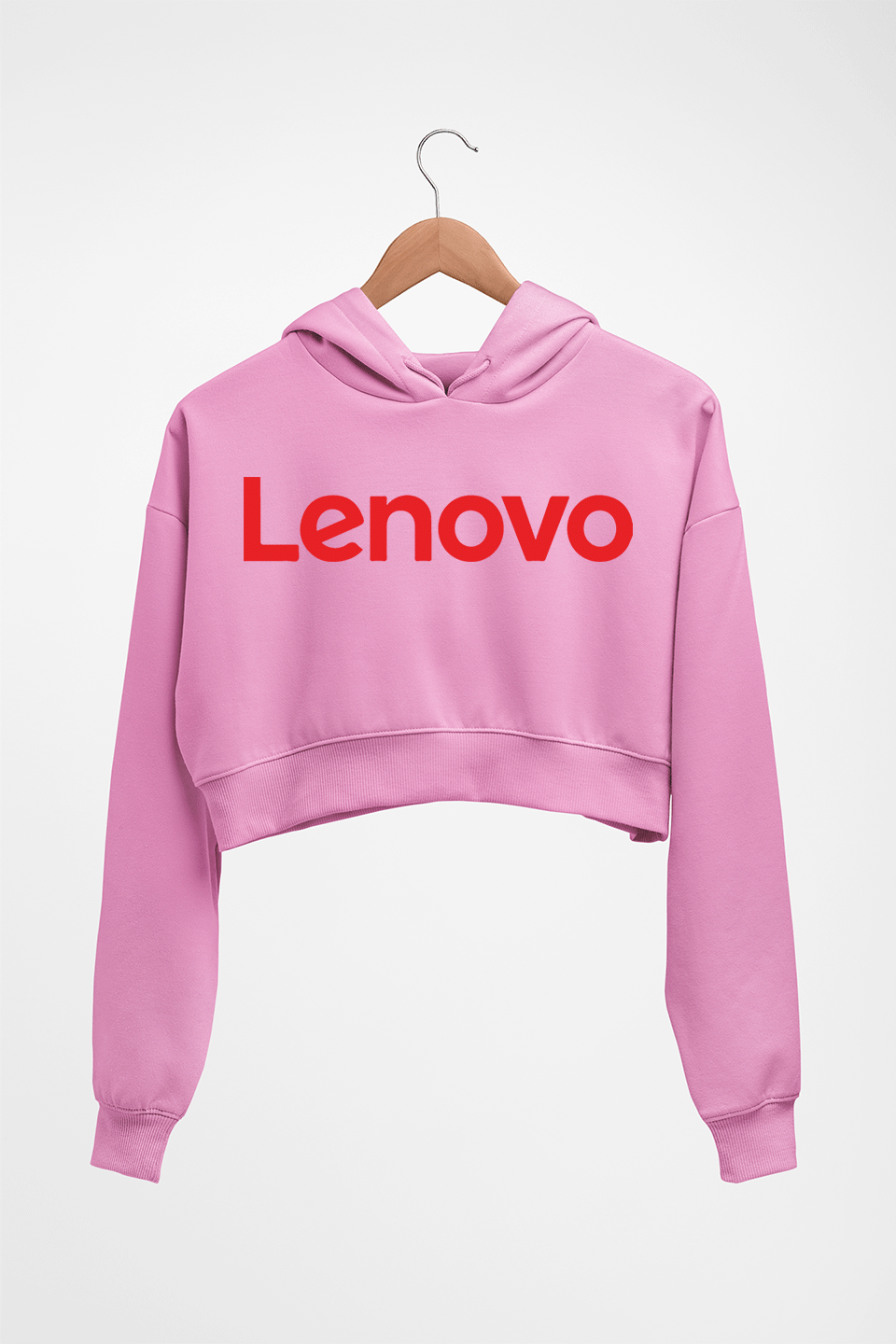 Lenovo Crop HOODIE FOR WOMEN-Light Baby Pink-Ektarfa.online