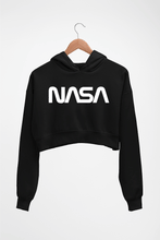 Load image into Gallery viewer, Nasa Crop HOODIE FOR WOMEN-Black-Ektarfa.online
