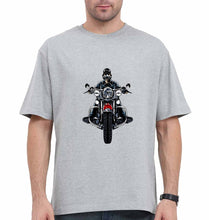 Load image into Gallery viewer, Biker Oversized T-Shirt for Men-Grey-Ektarfa.online
