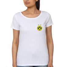 Load image into Gallery viewer, Borussia Dortmund T-Shirt for Women-White-Ektarfa.online
