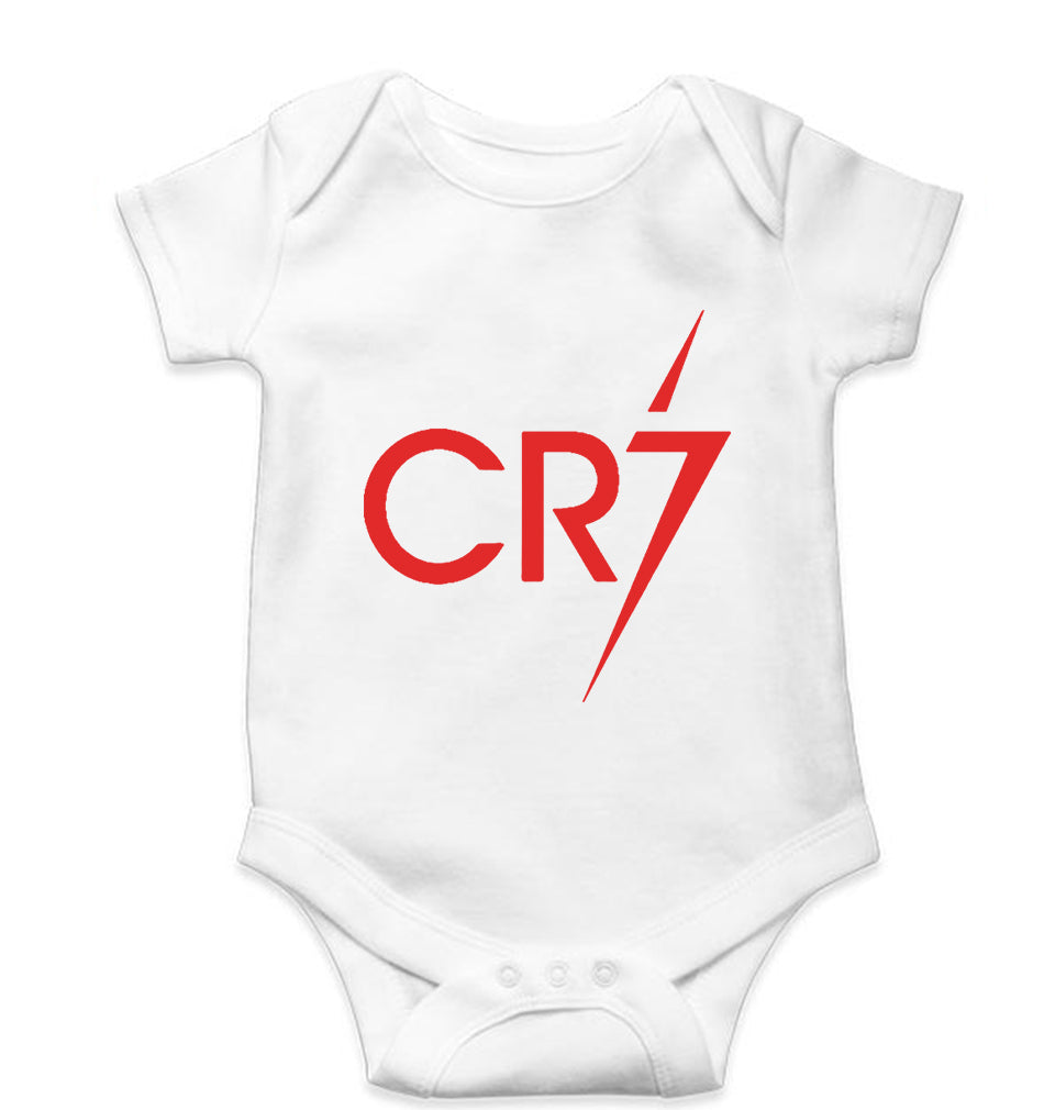 Cristiano Ronaldo CR7 Kids Romper For Baby Boy/Girl-White-Ektarfa.online