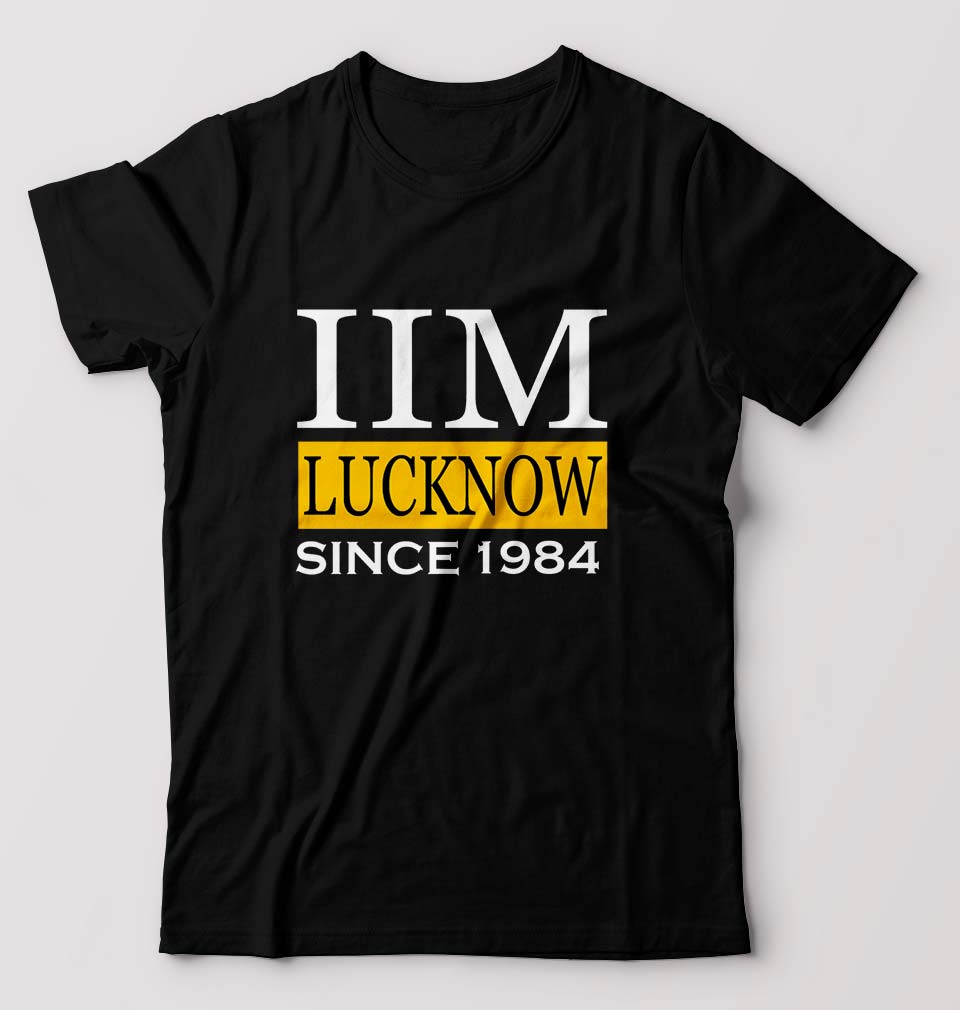 IIM Lucknow T-Shirt for Men-Black-Ektarfa.online