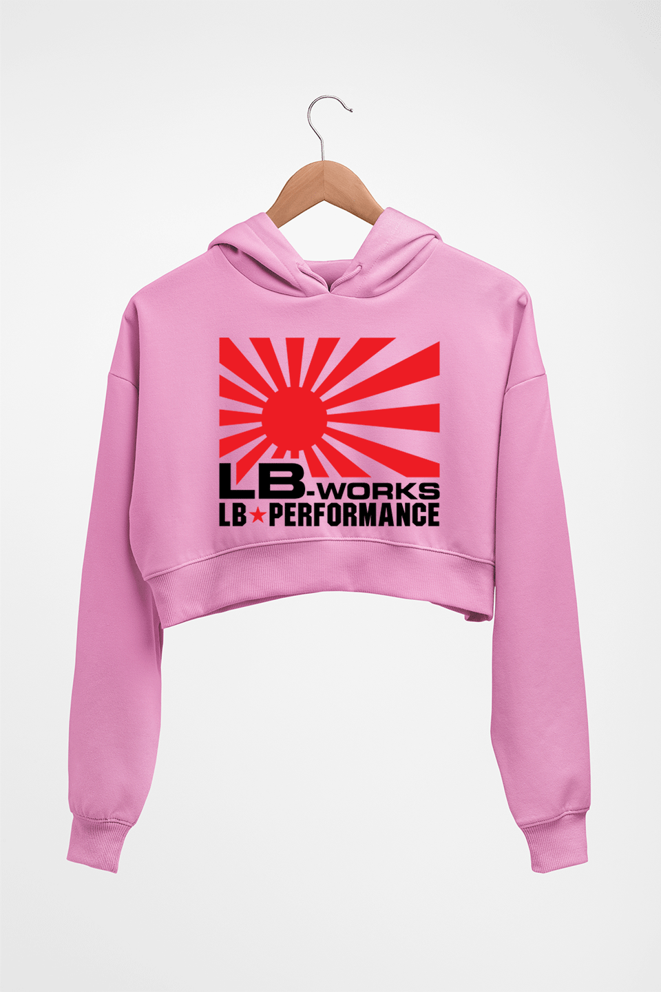 LB Works Performance Crop HOODIE FOR WOMEN-Light Baby Pink-Ektarfa.online