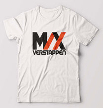 Load image into Gallery viewer, Max Verstappen T-Shirt for Men-S(38 Inches)-White-Ektarfa.online
