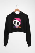 Load image into Gallery viewer, Panda Crop HOODIE FOR WOMEN-Black-Ektarfa.online
