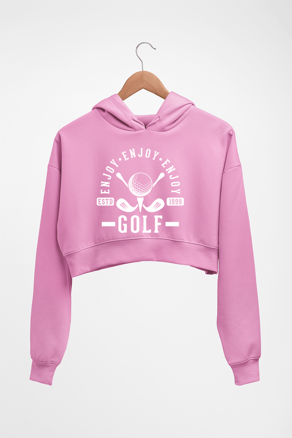 Golf Crop HOODIE FOR WOMEN-Light Baby Pink-Ektarfa.online