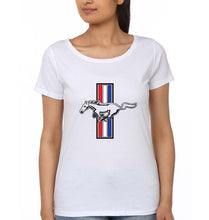 Load image into Gallery viewer, Ford Mustang T-Shirt for Women-White-Ektarfa.online
