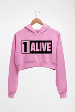 Load image into Gallery viewer, PUBG 1 Alive Crop HOODIE FOR WOMEN-Light Baby Pink-Ektarfa.online
